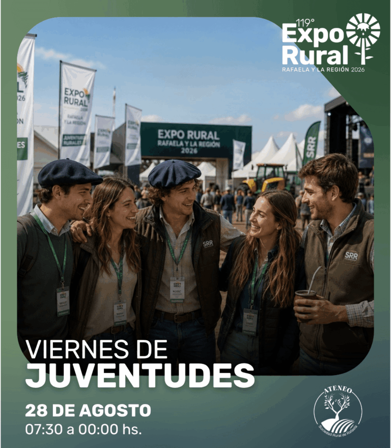 Lee más sobre el artículo ExpoRural 2026: el «Viernes de Juventudes» convocará a los jóvenes de todo el país para pensar el futuro del agro