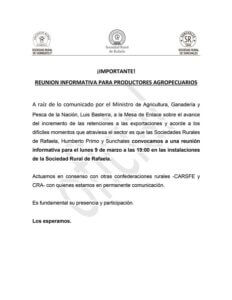 Lee más sobre el artículo ¡IMPORTANTE!  REUNION INFORMATIVA PARA PRODUCTORES AGROPECUARIOS