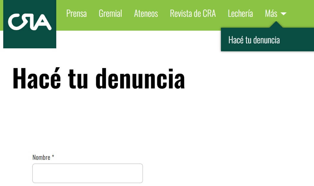 En este momento estás viendo CRA presenta un espacio de denuncias virtual y anónimo ante la inseguridad rural