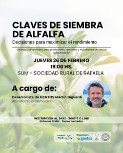 Lee más sobre el artículo Claves de siembra de alfalfa.  Decisiones para maximizar el rendimiento