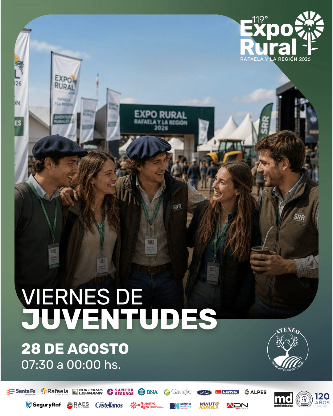 En este momento estás viendo ExpoRural 2026: el «Viernes de Juventudes» convocará a los jóvenes de todo el país para pensar el futuro del agro
